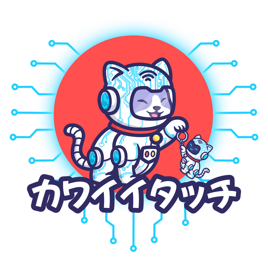 Unveiling the New Kawaii Touchi Logo: Blending Circuit Design with Kawaii Tech Culture